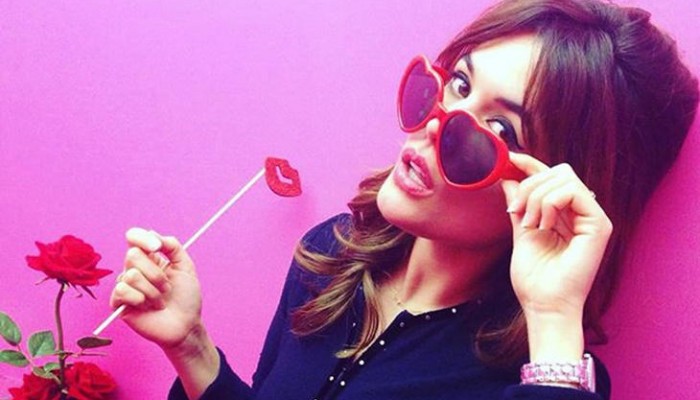 Adriana Ugarte se viste de San Valentín para Lancôme