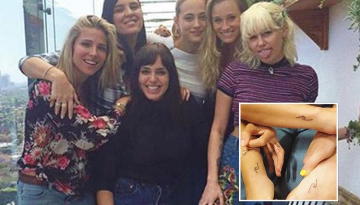 Elsa Pataky y Miley Cyrus, ¡tatuajes a juego!