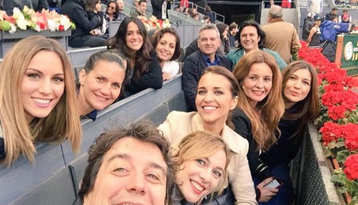 Paula Echevarría, Hiba Abouk y Edurne juntas en el tenis en Madrid